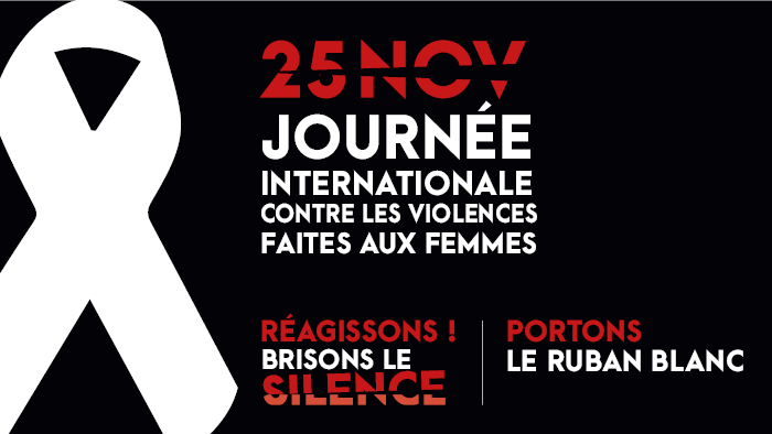 25/11 : Journée internationale de lutte contre les violences à l’égard des femmes